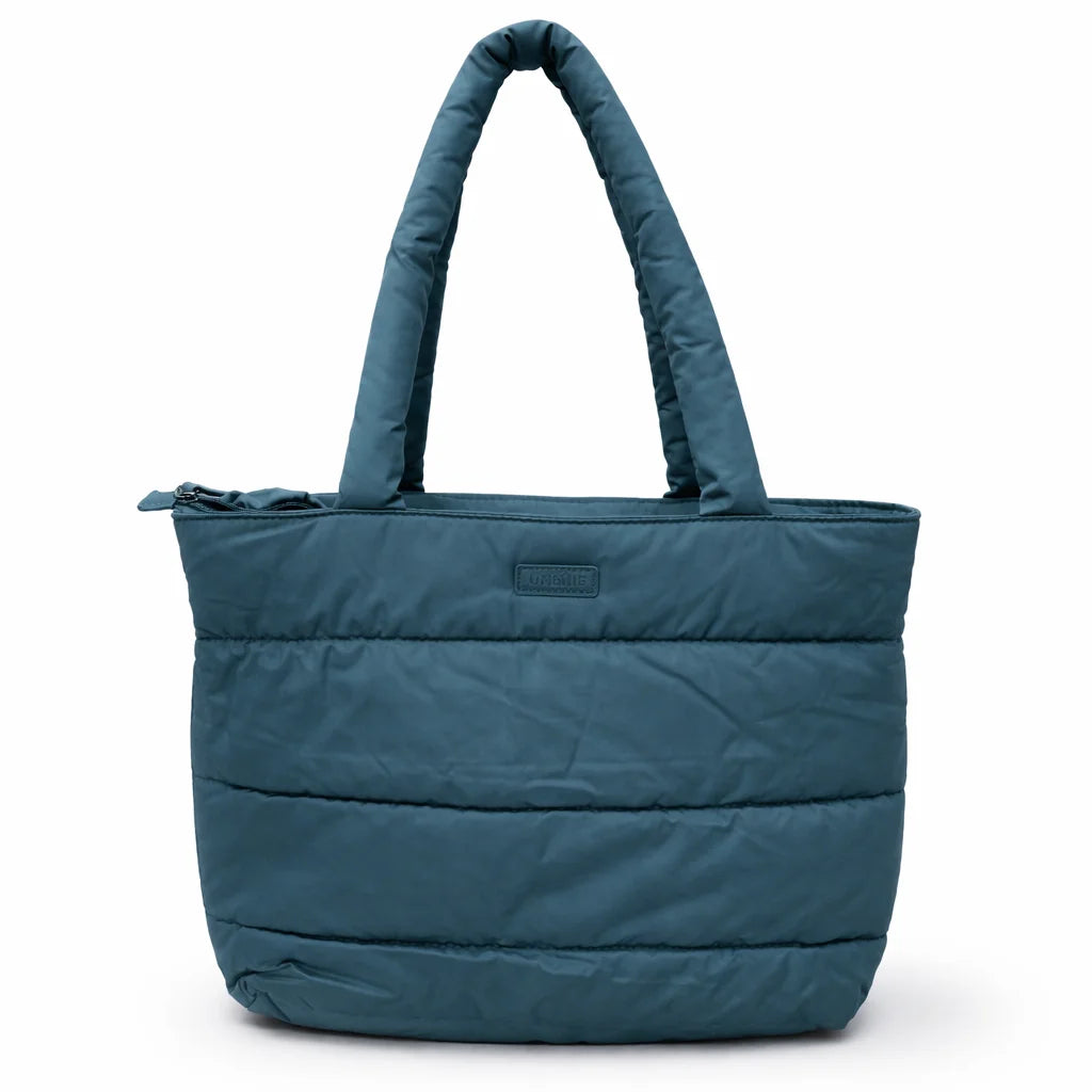 Teal Puffer Shoulder Bag
