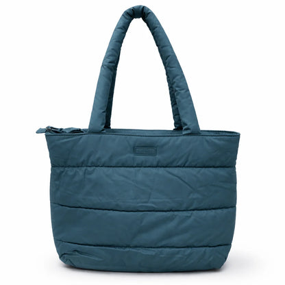 Teal Puffer Shoulder Bag