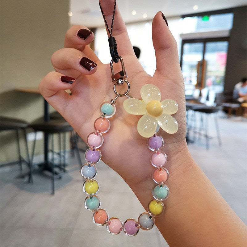 Colorful Macaron-Colored Bead Petal Charm