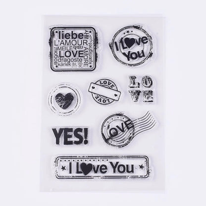 Transparent Silicon stylis Stamp Sheets