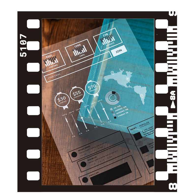 Photo Frame Background PET Stickers