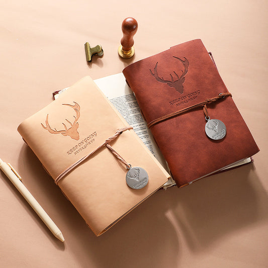 Markhor Embossed Leather Travel Journal