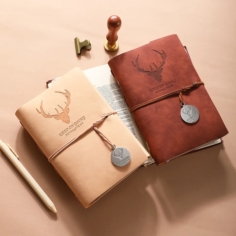 Markhor Embossed Leather Travel Journal