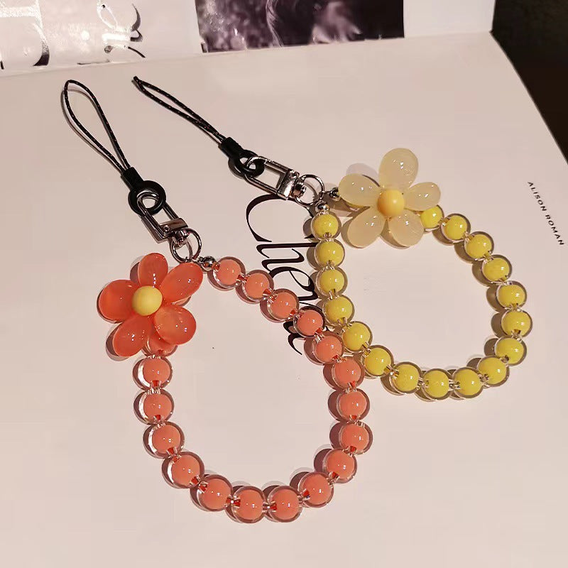 Colorful Macaron-Colored Bead Petal Charm