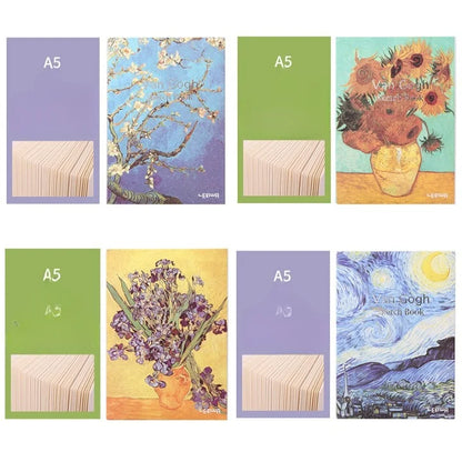 Van Gogh Oil Painting Cover Journal Sketch Book