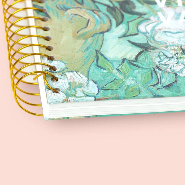 Vase Cover By Vincent Van Gogh Series Coil Register Notebook