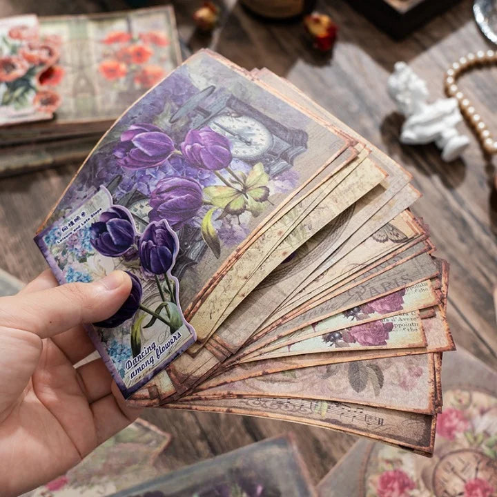 Vintage Floral Scrapbook Paper