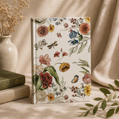 Flower Pattern Bush Hardcover Sketchbook