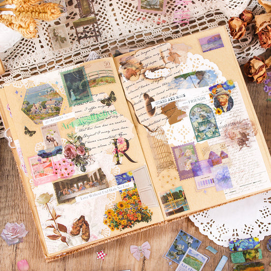 Art Themed Retro PET Stickers