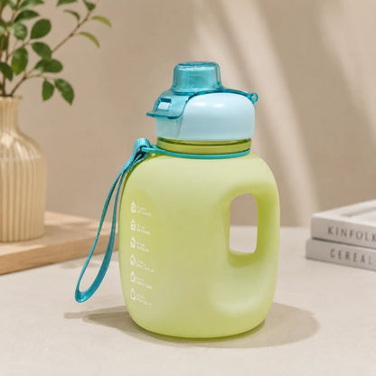 Portable Gradient Color Sports Water Bottle with Handle - Minor Fault