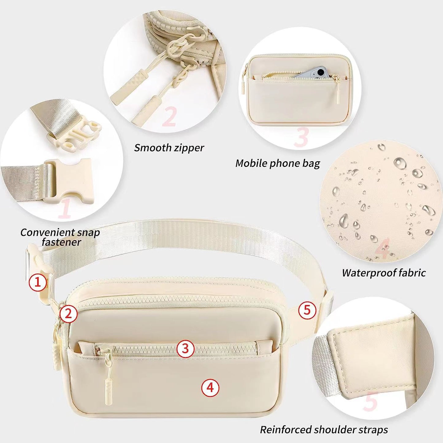 Unisex Outdoor Travel Waist Bag