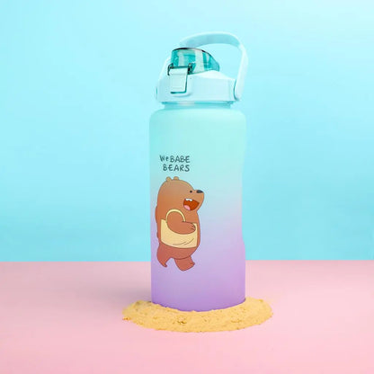 We Bare Bears Large Capacity 2000 ml Water Bottles and Sippers Cup