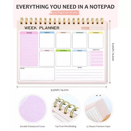 PP Coil Weekly Planner and Notepad