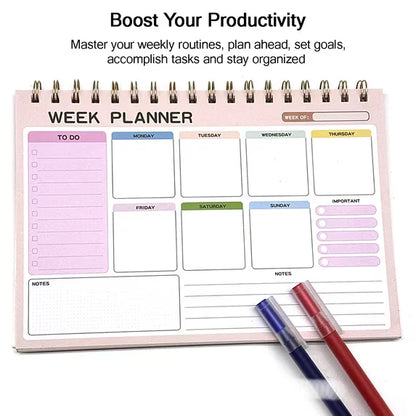 PP Coil Weekly Planner and Notepad