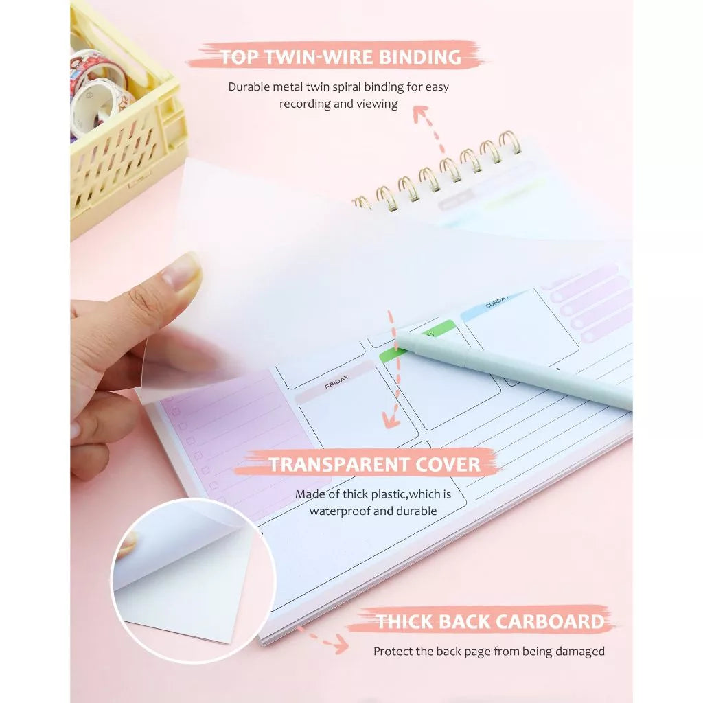PP Coil Weekly Planner and Notepad