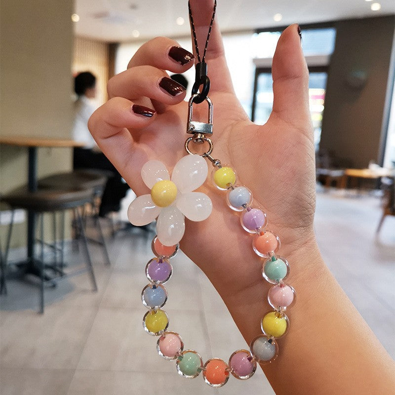 Colorful Macaron-Colored Bead Petal Charm
