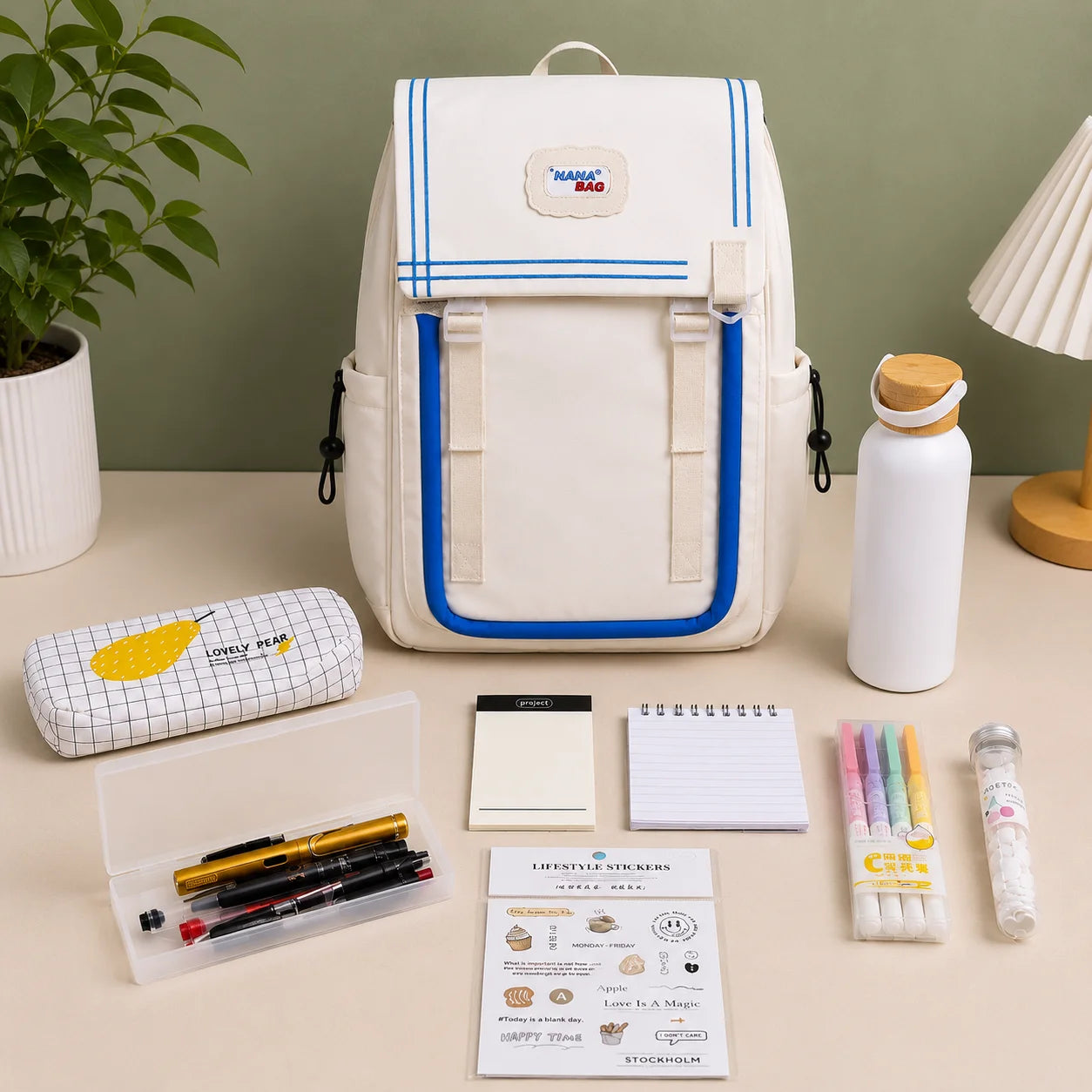 White Elegance Stationery Bundle
