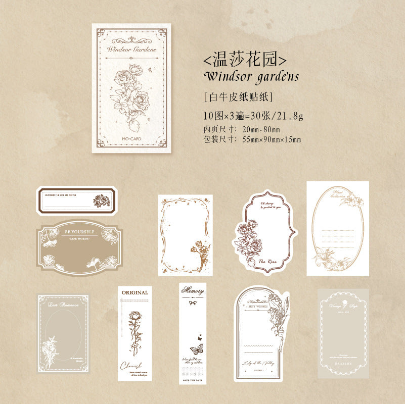 Echos from the Past Match Box Stickers