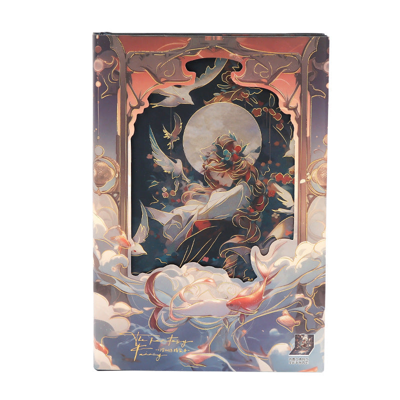 Fantasy Wonderland Gold Foil Cover Designed Journal