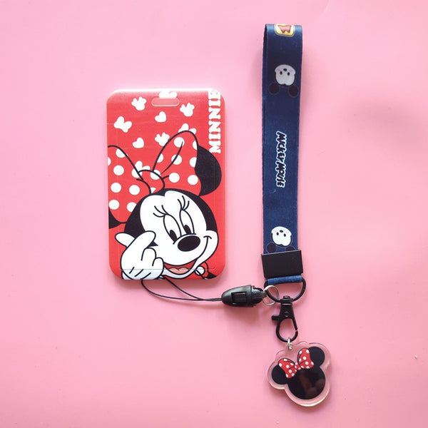 Multipurpose Student ID Card Holder - Mickey and Minnie Series