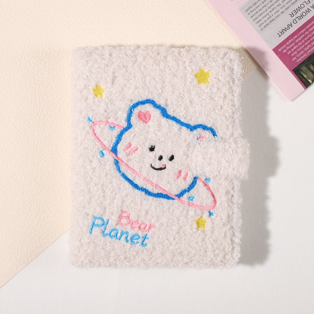 Premium Quality Bear Series Cute Plush Cover Notebooks