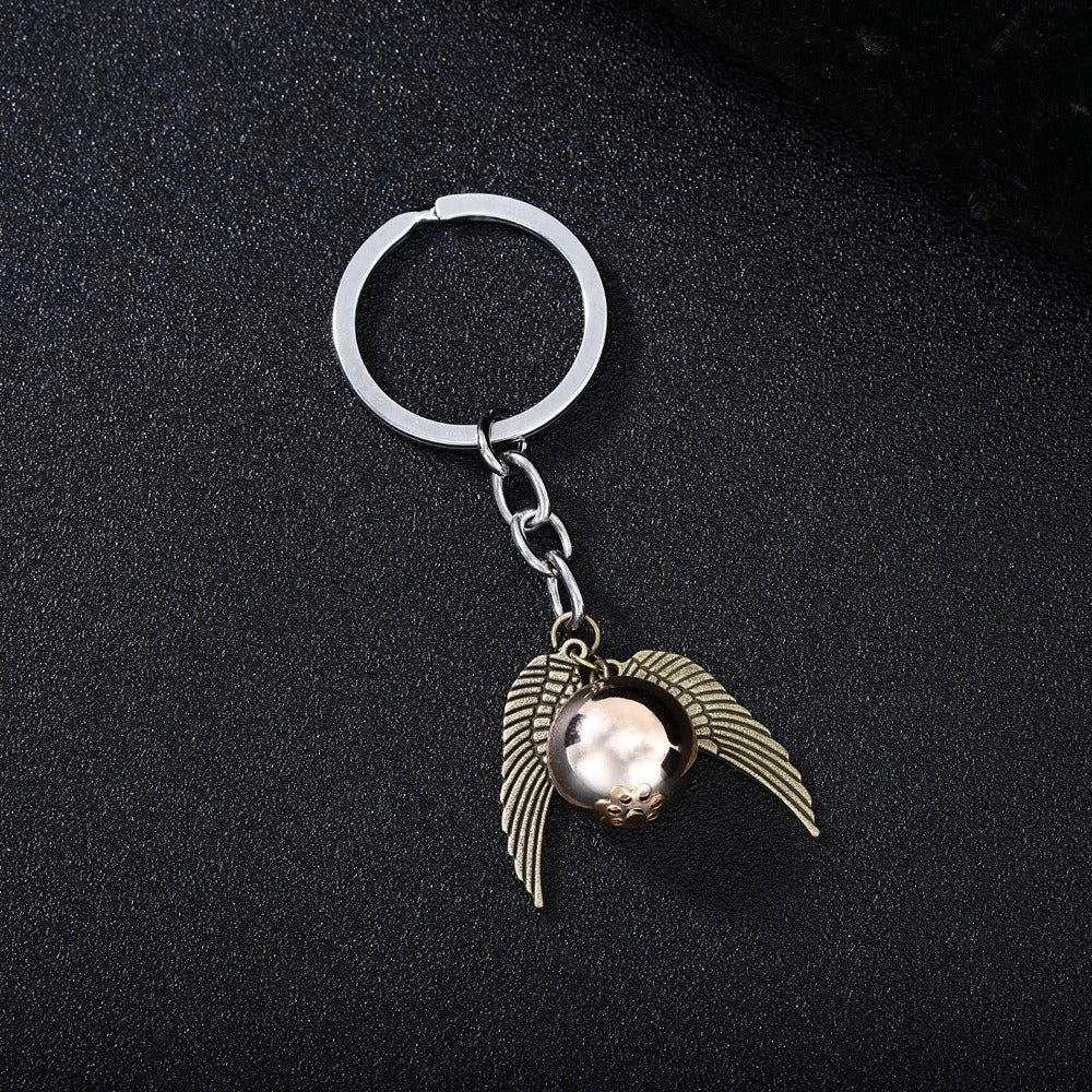 Harry Potter Golden Snitch Pendant Necklace Keychain