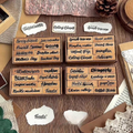 Hand Written Wooden Stamps
