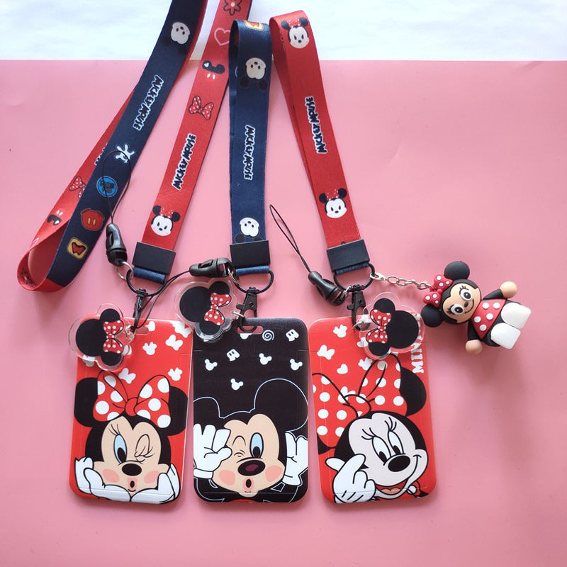 Multipurpose Student ID Card Holder - Mickey and Minnie Series