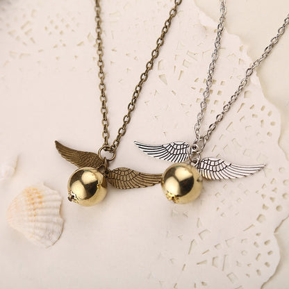Harry Potter Golden Snitch Pendant Necklace Keychain