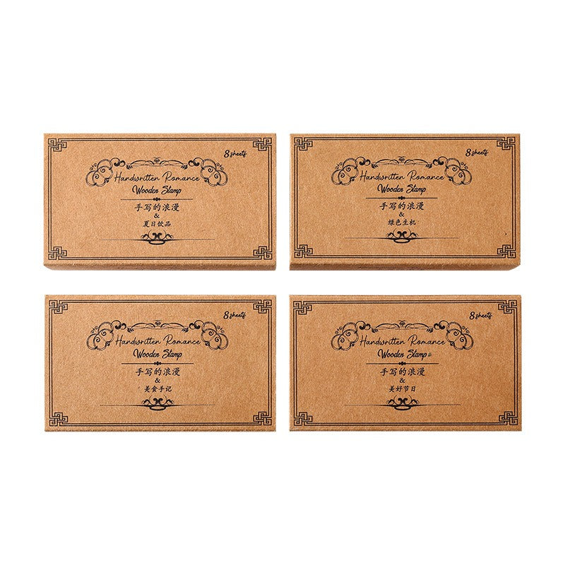 Hand Scripted Stamps Hand Written Wooden Stamps – thepaperworm
