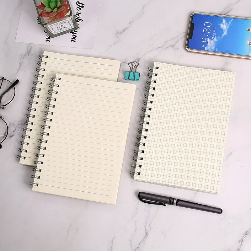 PP Transparent Cover Grid Notebook A5 Size