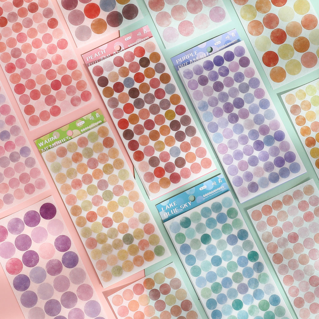 Creative Cute Round Labelling Small Stickers