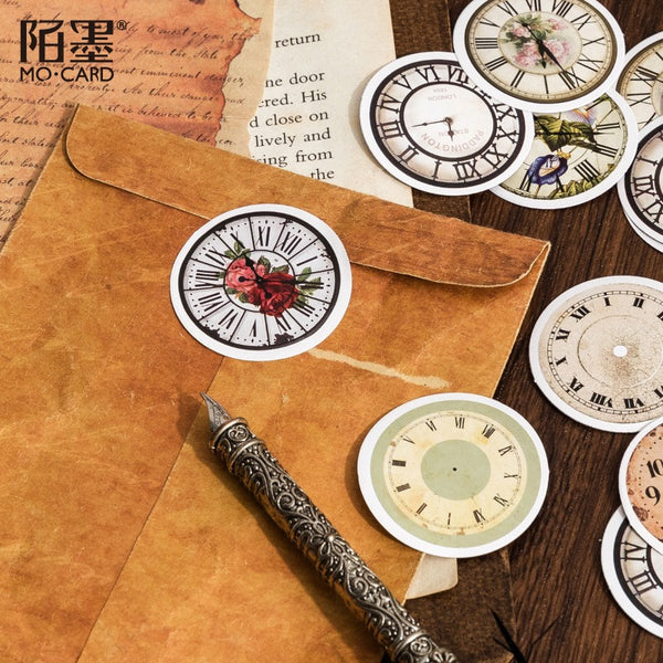 Retro Clocks Stickers Box