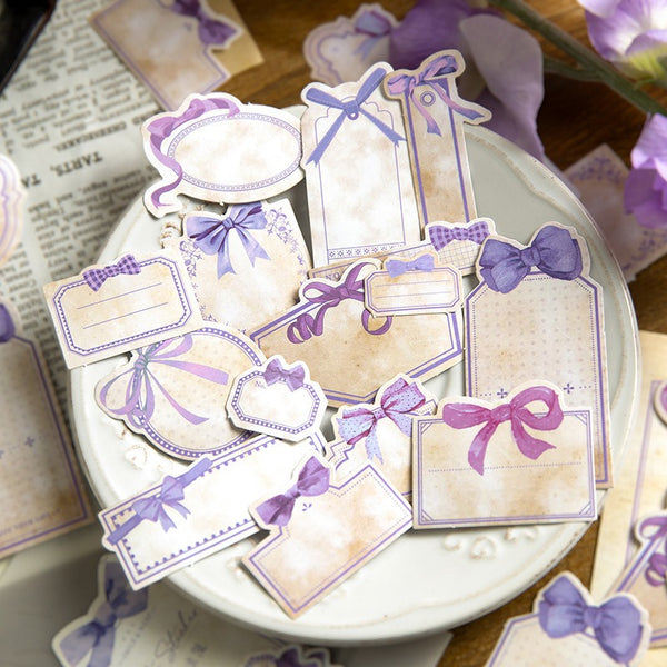 Fresh literary bow PET Stickers Pack