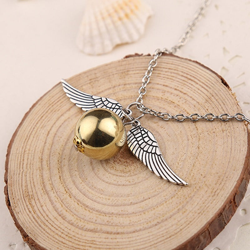 Harry Potter Golden Snitch Pendant Necklace Keychain