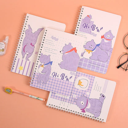 Hi Bear Series Lined Spiral Notebook