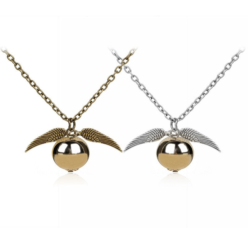 Harry Potter Golden Snitch Pendant Necklace Keychain