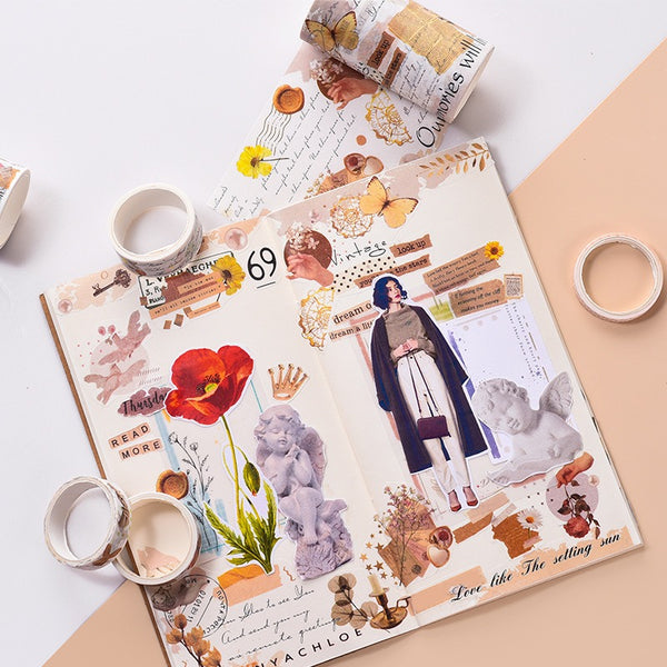 Paper Retro Series Washi Tape Box - Set of 6