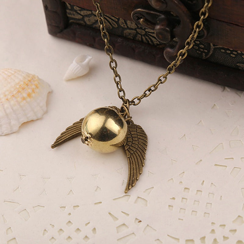 Harry Potter Golden Snitch Pendant Necklace Keychain