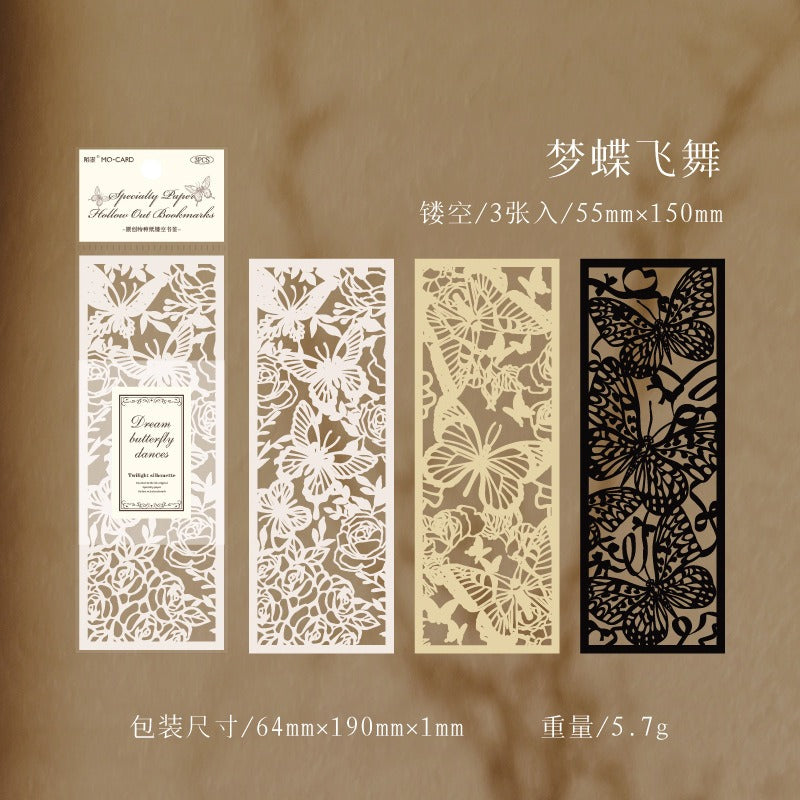 Twilight silhouette series Openwork Bookmark Decorative Sheets