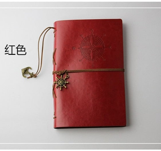 Retro Pirate Strap Leather Cover Journal