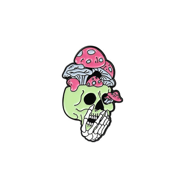 Enamel Pin - Skull Rose