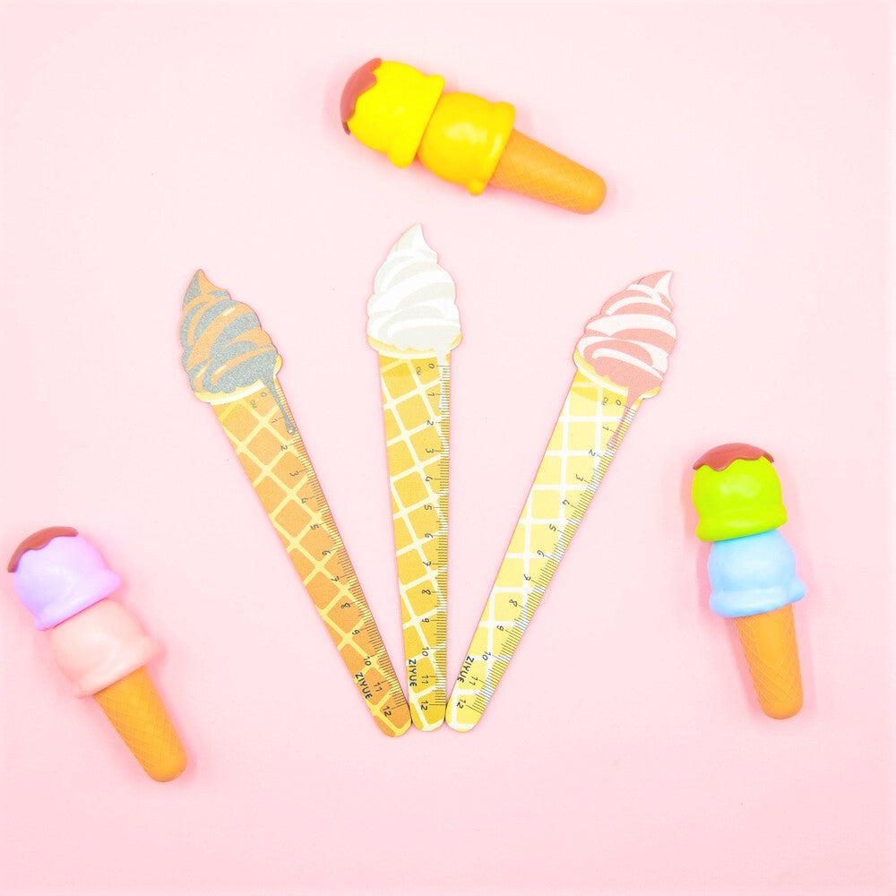 Ice cream Wooden Ruler