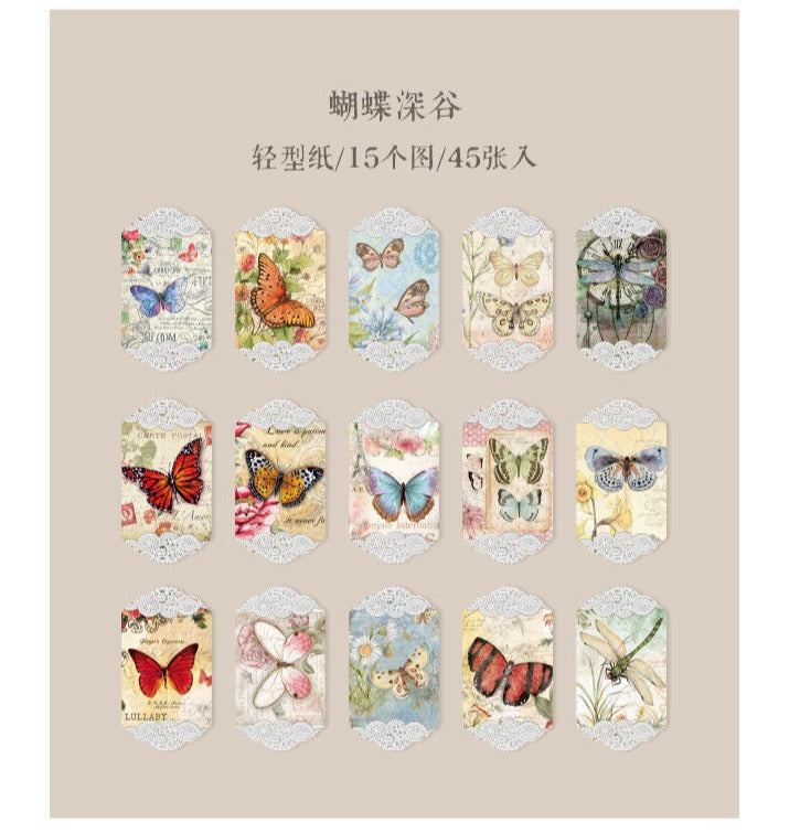 Silk Language Series Retro Literature and Art Decorative Sheets