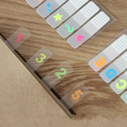 Alphabetical Memo Sticky Notes Book marks