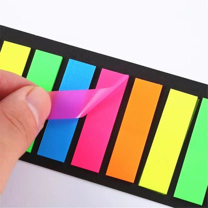 Fluorescent Self Adhesive Memo Pad Sticky Notes Bookmarks