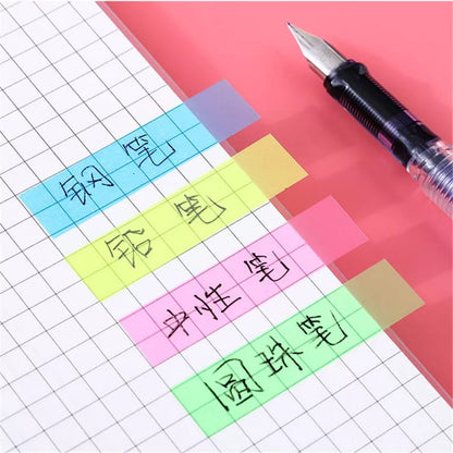 Fluorescent Self Adhesive Memo Pad Sticky Notes Bookmarks