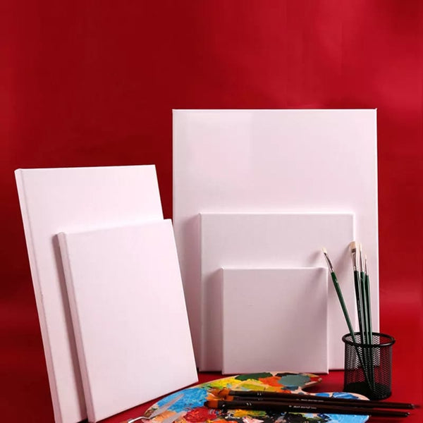 White Painting Canvass with Wooden Frame