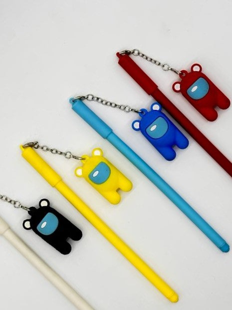 Among Us Rubber Badge Gel Pens