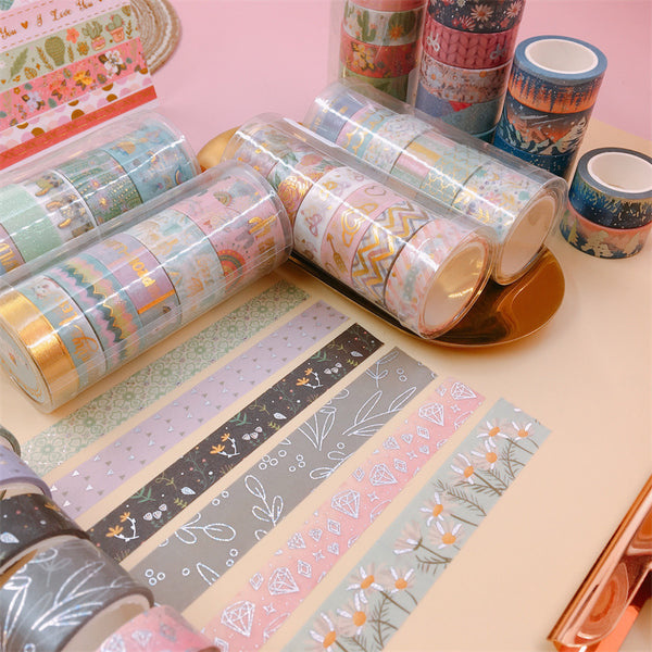 Cactus & Small Daisy Paper Washi Tape